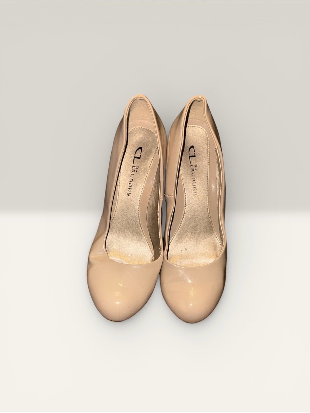 💎🩷CL by Laundry Nude Patent Round-Toe 💎🩷Pumps